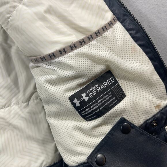 Under‎ Armour ColdGear Infrared Women's Jacket Black Medium Hooded Snow Coat - Picture 7 of 10